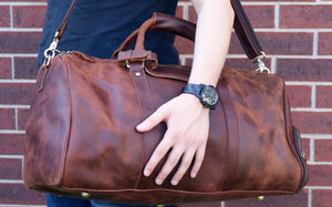 handcrafted leather goods