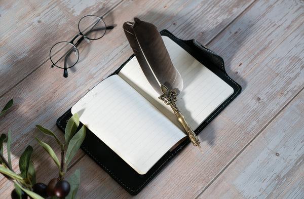 Personalized Leather Journal, Full Grain Leather Journal, Refillable Leather Notebook Case