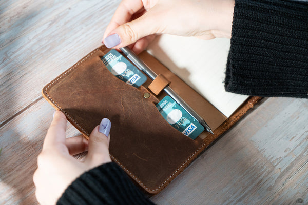Personalized Leather Journal, Full Grain Leather Journal, Refillable Leather Notebook Case
