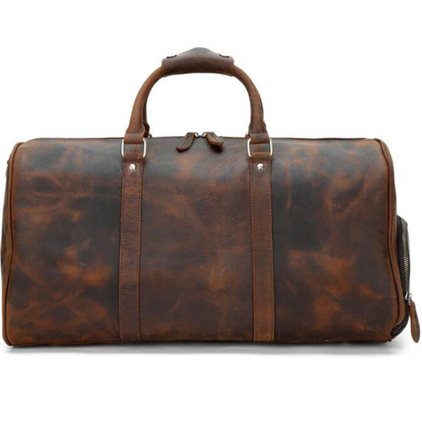 Leather Duffle Bag, Handmade Mens Leather Weekend Bag, Personalized Duffel Bag, Leather Holdall Bag, Leather Overnight Bag, Leather Gym Bag for Men