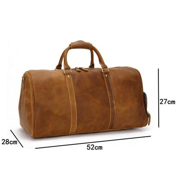 Leather Duffle Bag, Handmade Mens Leather Weekend Bag, Personalized Duffel Bag, Leather Holdall Bag, Leather Overnight Bag, Leather Gym Bag for Men