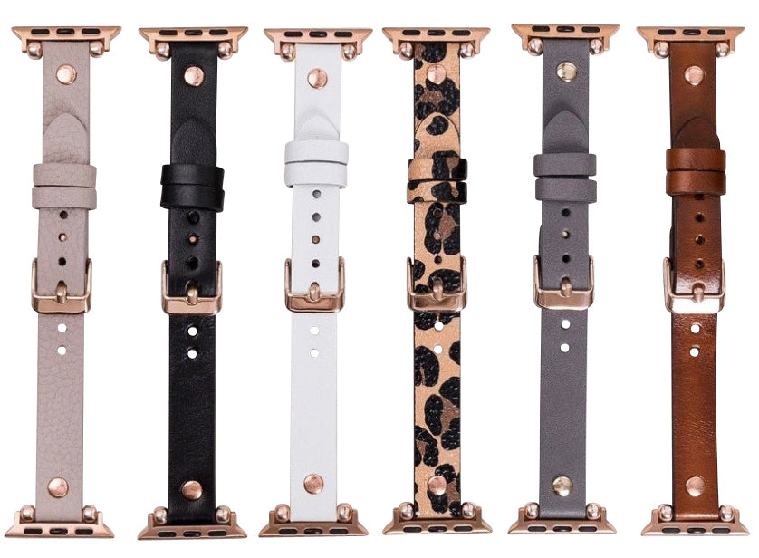Apple Watch Band 38mm 40mm 42mm 44mm, Leather Watchband  display picture 2