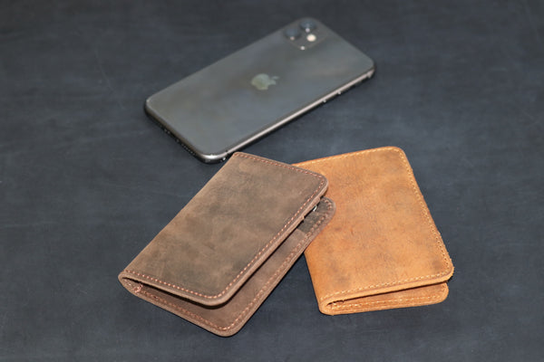 Personalized Handmade Leather Wallet, Cardholder, Mens Custom Leather Wallet, Groomsmen Gift, Gift for Him