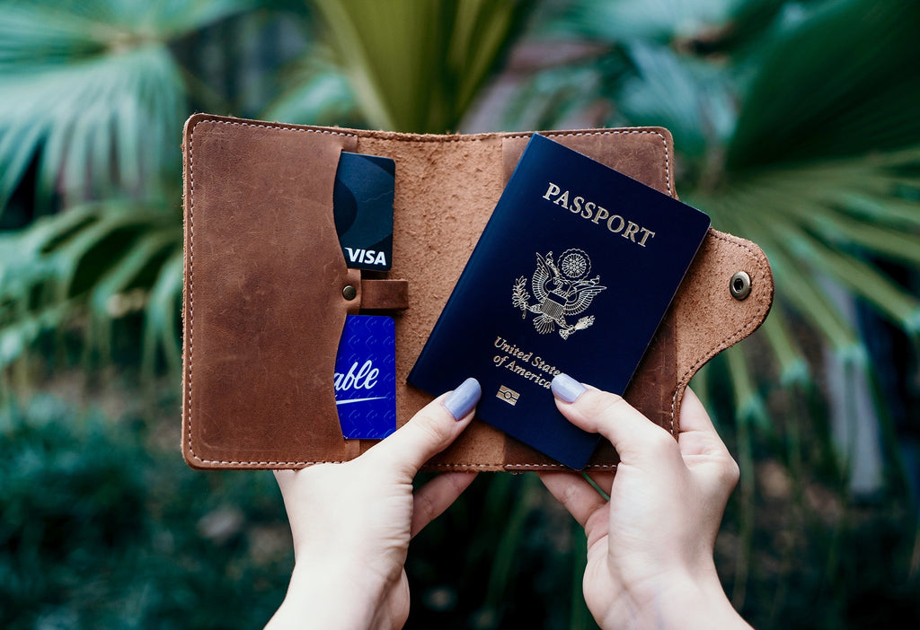 Personalized Leather Passport Holder, Personalized Passport Cover, Passport Wallet, Personalized Gifts, Custom Passport Holder